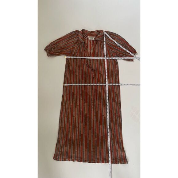 Vintage 70’s Missoni Silk Signature Front Strap Dress Size S / excellent - Picture 7 of 8